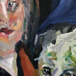 Untitled with Hogart Oil Painting