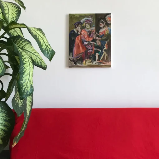 Untitled with La buona ventura Oil Painting