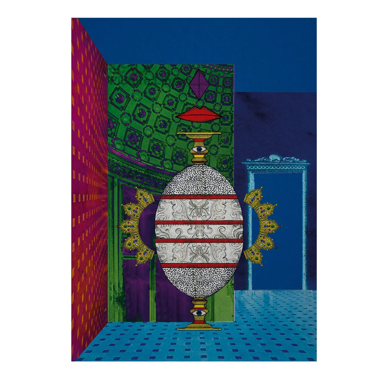 Uovo Print On Viscose - Limited Edition of 15 Pieces