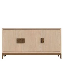 Urban Grace Natural Walnut And Coffee Finish Ash Wood Sideboard