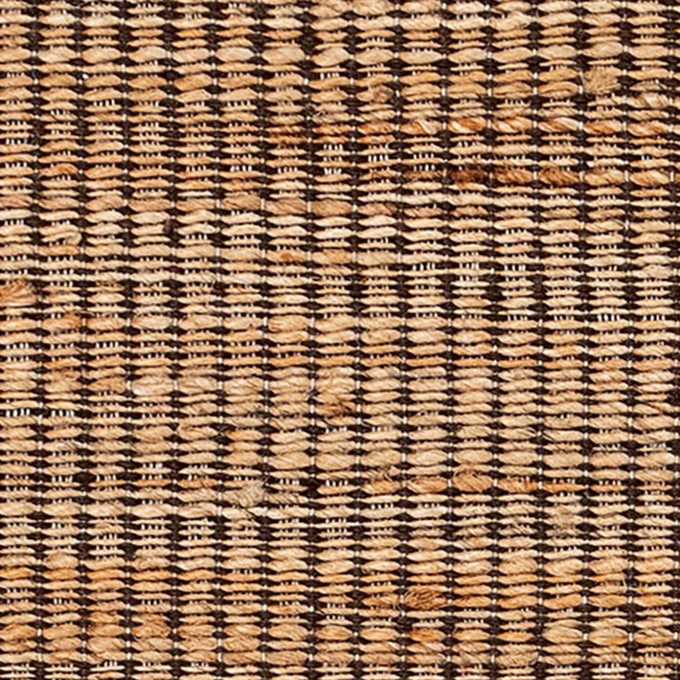 Utami-Njbr Natural And Brown Jute Rug