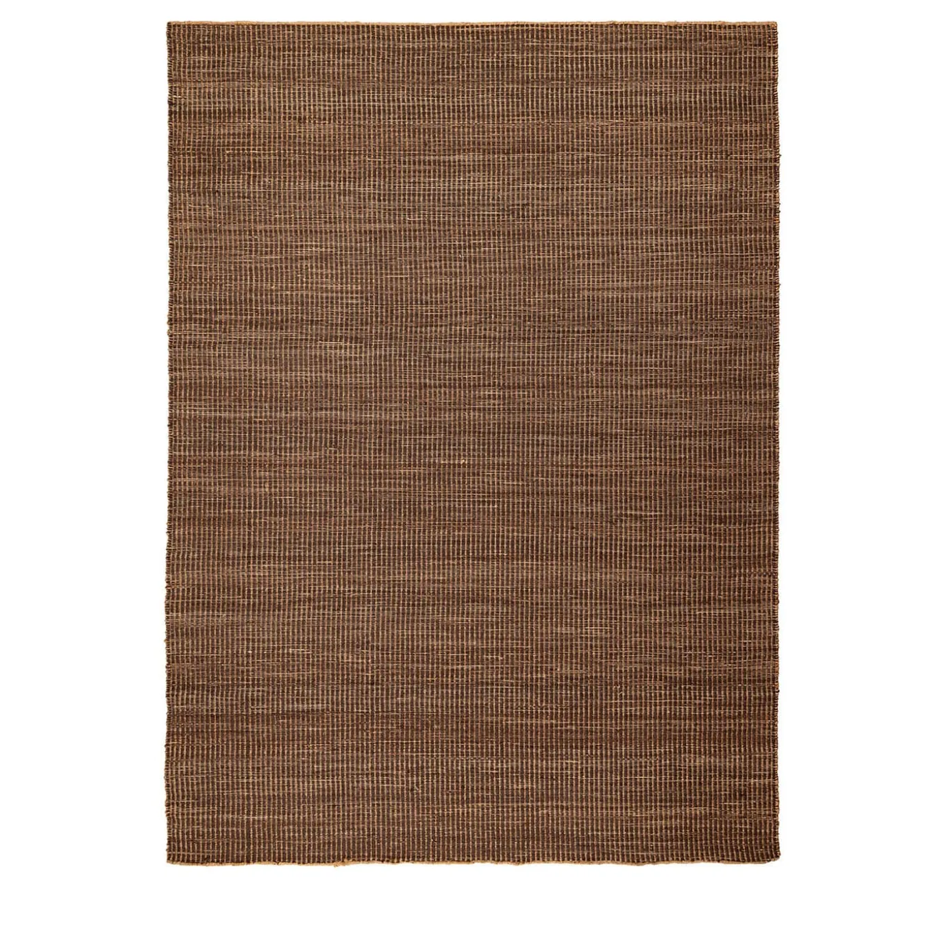 Utami-Njbr Natural And Brown Jute Rug
