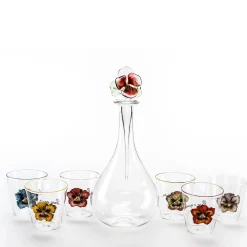 Va Pensiero Set of 6 Hand Painted glasses