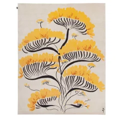 Valparaise Yellow Semi Worsted Carpet by René Gruau