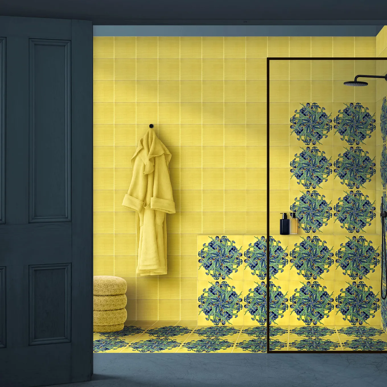 Van Gogh "Iris" Polychrome Tile