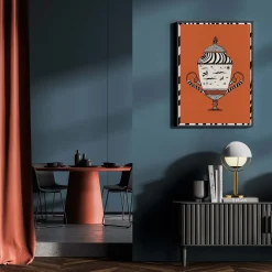 Vaso con Coperchio Print On Viscose - Limited Edition of 15 Pieces