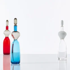 Vecchia Dama Anthropomorphic White Glass Vase by Gio Ponti