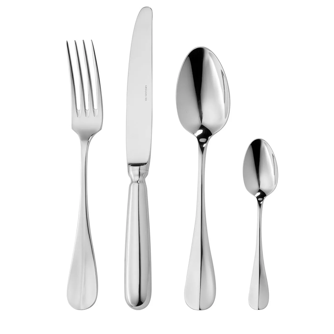 Vecchia Spagna Silver Steel 4-Piece Cutlery Set