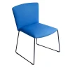 Vela Blue Sled Chair by Lievore Altherr Molina