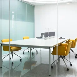 Vela Mustard Swivel Armchair by Lievore Altherr Molina