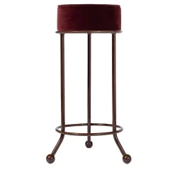 Velasca Red Iron High Bar Stool