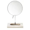 Veletta Ivory Lacquered Wood Magnifying Mirror