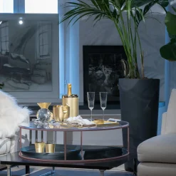 Velvet 1 Light Gold Brass Martini Glass