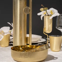 Velvet 1 Light Gold Brass Bread Basket