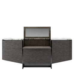 Venere Dark Grey Dresser with Marble Top