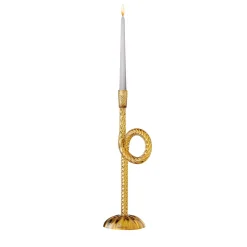 Venetian Amber Knot Candle Holder