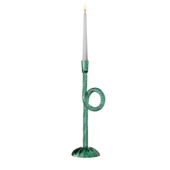 Venetian Green Knot Candle Holder
