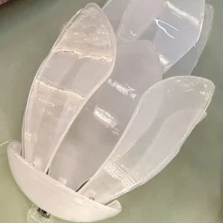 Venetian Sanded Glass Floreal Wall Sconces