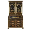 Venezia '700 Chinoiserie Venetian-Style Black Secretaire