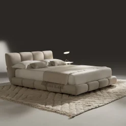 Venice Beige Fabric Bed