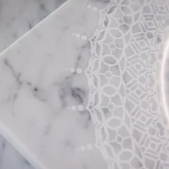 Venti20 White Carrara Marble Q Plate