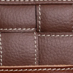 Ventotene Knotted Brown Faux-Leather Vide-Poche