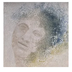 Venus Emerges Beige Textured Resin Painting