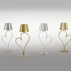 Venus Glossy Gold Brass Rechargeable Table Lamp