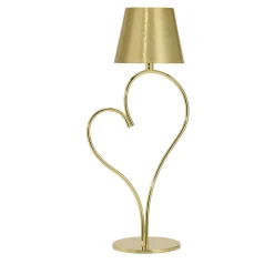 Venus Satin Gold Brass Rechargeable Table Lamp