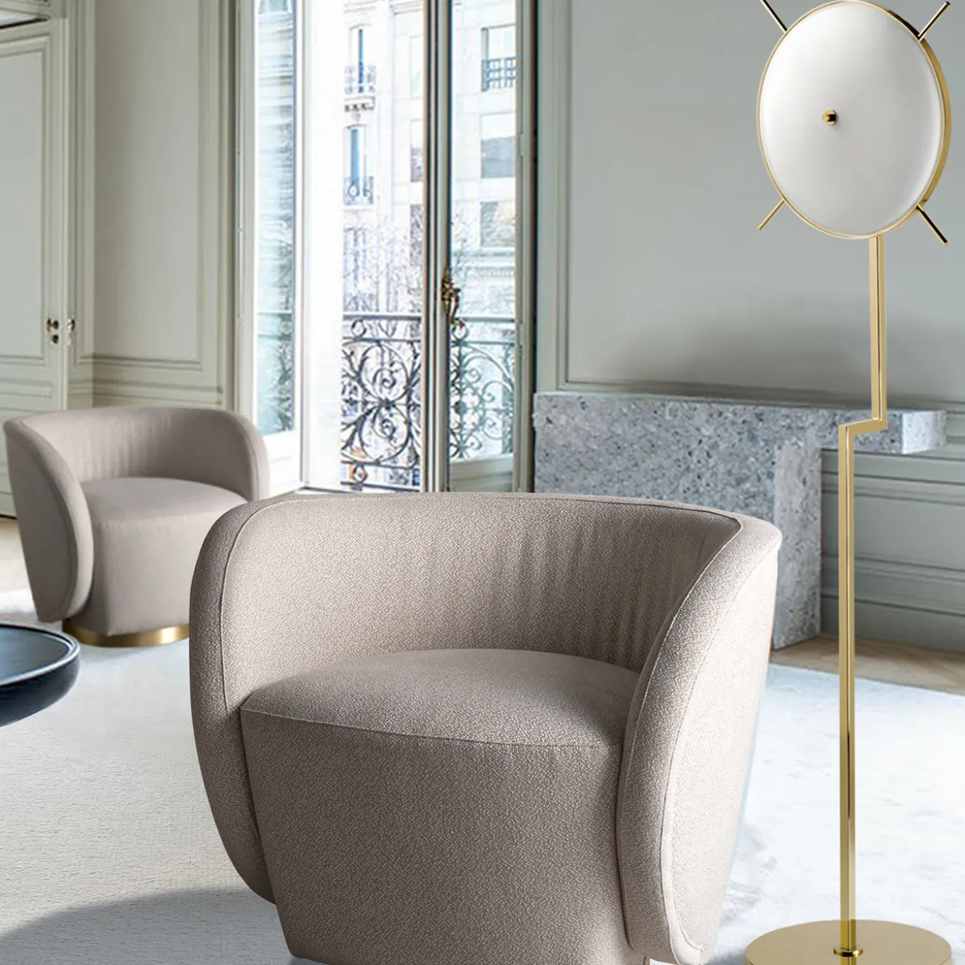 Venusia 2-Light Floor Lamp