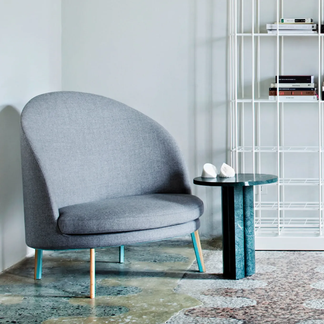 Verde Alpi LoveMeLoveMeNot Side Table by Michael Anastassiades
