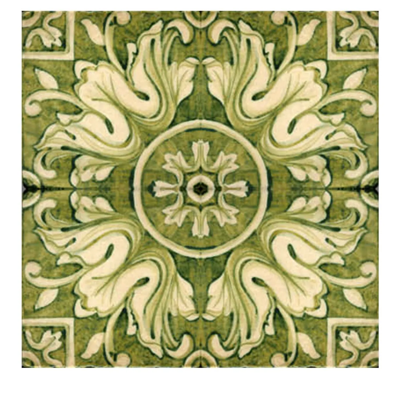 Verde Collina Set of 4 Tiles #6