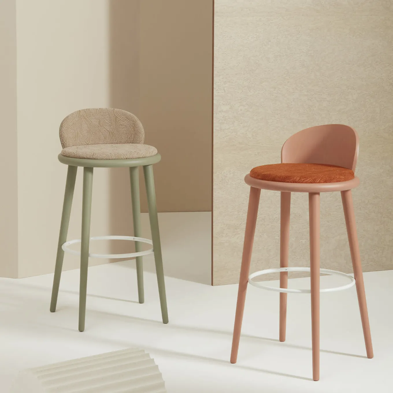 Veretta 928 Red Stool by Cristina Celestino