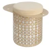 Versatile Golden & Silvery Pouf
