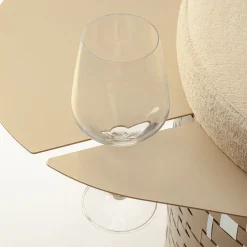 Versatile Golden & Silvery Pouf