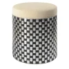 Vesta Optical Black Pouf