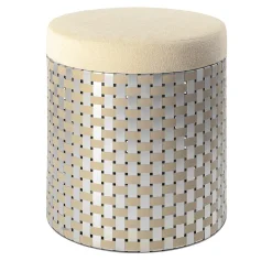 Vesta Optical Gold Pouf