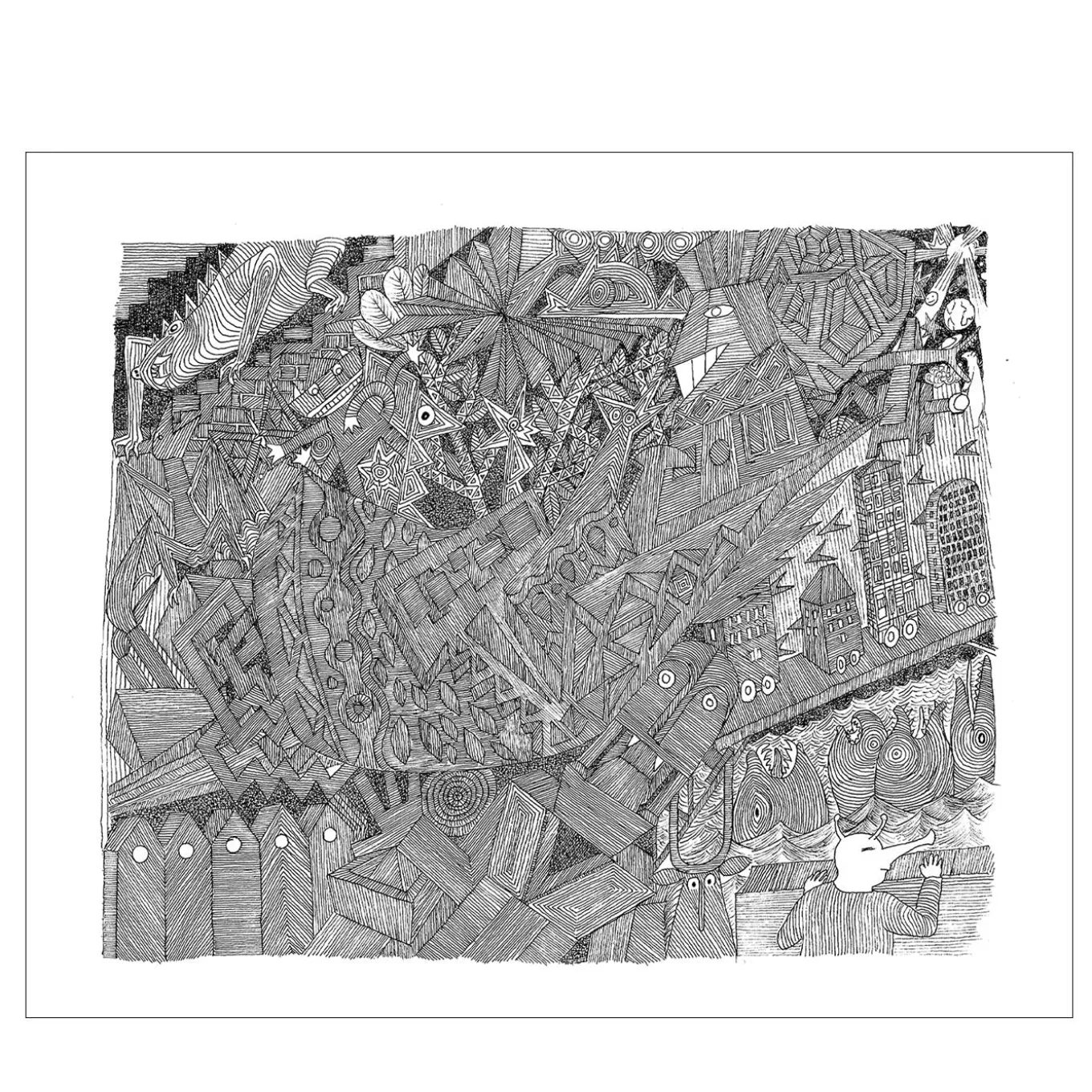 Viaggio Periglioso - Pen Drawing On Paper