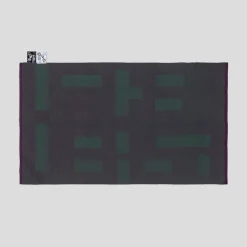 Viceversa Green And Violet Merino Wool Blanket