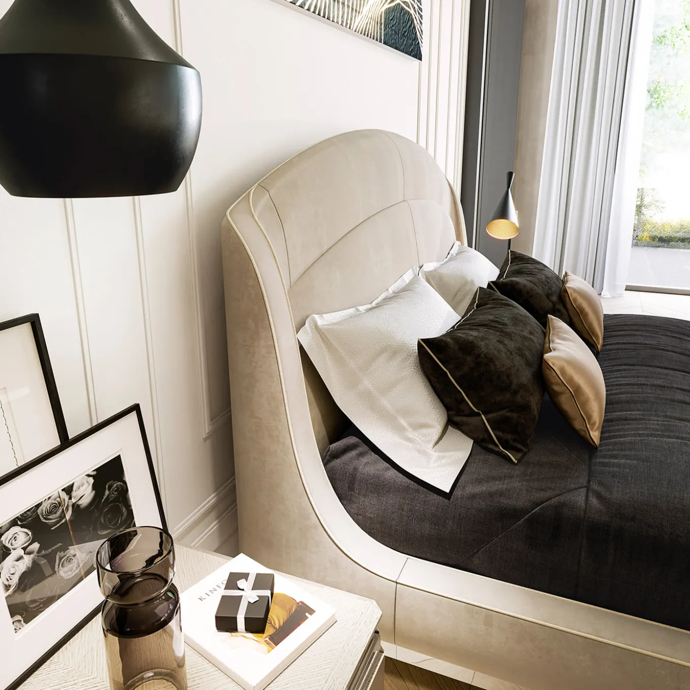 Victor Ivory Bed