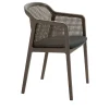 Vienna Straw and Canaletto Walnut Black Dining Chair
