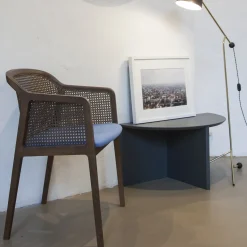 Vienna Straw and Canaletto Walnut Black Dining Chair