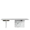Ville Marble With Wengè Stained Oak Detail Dining Table