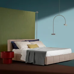 Vinnie Burgundy Side Table by Alessandro Stabile