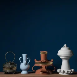 Vintage-Style White Cookie Jar by Pierre Marie Agin