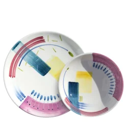 Viola Orchestra Set Of 2 Dinner & Soup Plates