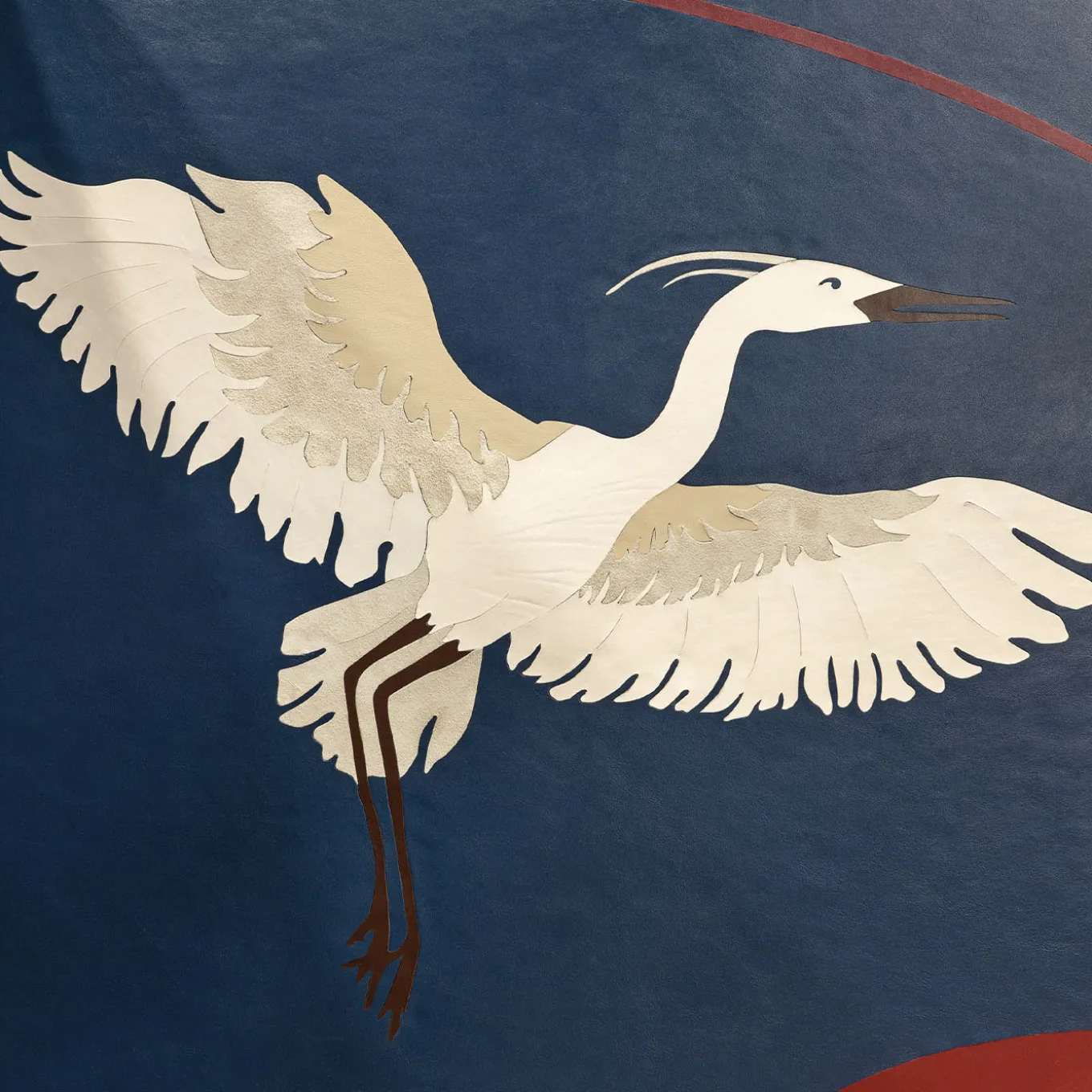 Virna Leather Double-Face Four-Panel Screen