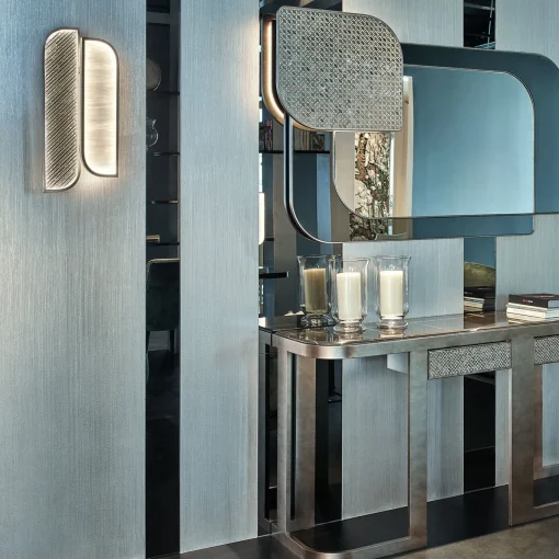 Visconti Retro Brass And Silver Wall Sconce