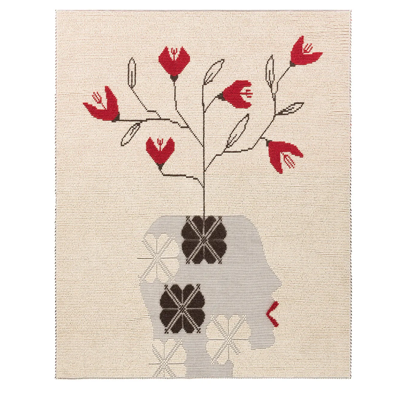 Viso e Rami Rug by Anna Godeassi