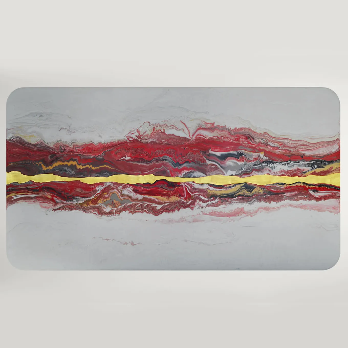 Vitae Rectangular Polychrome Wooden Dining Table